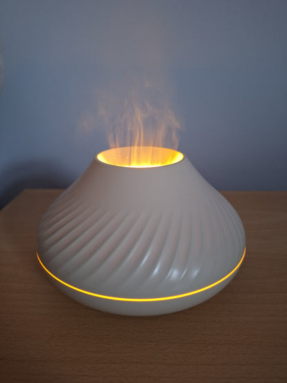 Veyra – Compact Flame-Effect Diffuser | Multi-Colour Glow